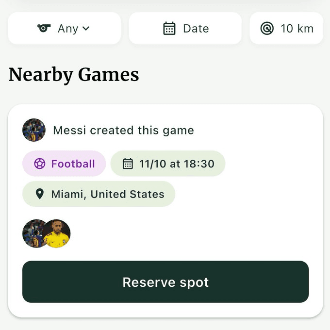 SportzMe - Find Sport. Play Now.