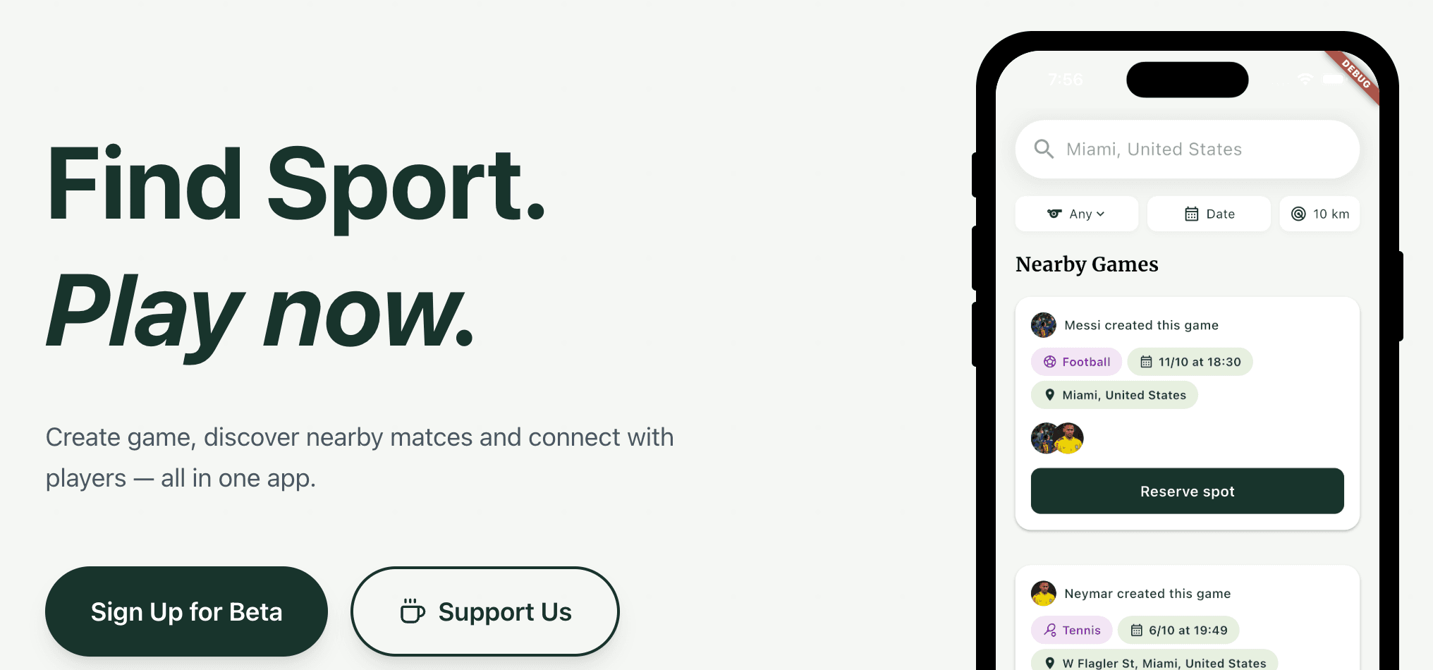 SportzMe - Find Sport. Play Now.